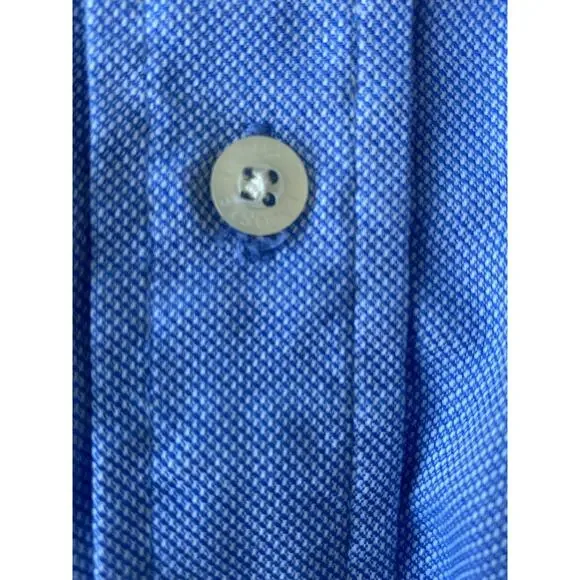 Lacoste Vintage 80s90s Men's Oxford Shirt Button Down LS Blue France Size 42 - Picture 7 of 11